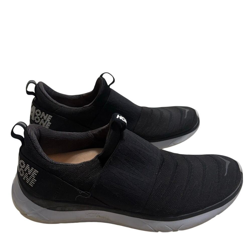 Hoka One One Hupana Slip-On Sneakers Women's Size 9 Black Shoes Walking Comfy